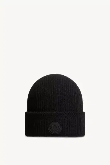 Moncler Cashmere Blend Logo Beanie | Thumbnail 2