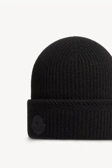 Moncler Cashmere Blend Logo Beanie | Thumbnail 4