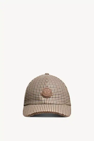 Moncler Check Wool Baseball Cap | Thumbnail 2