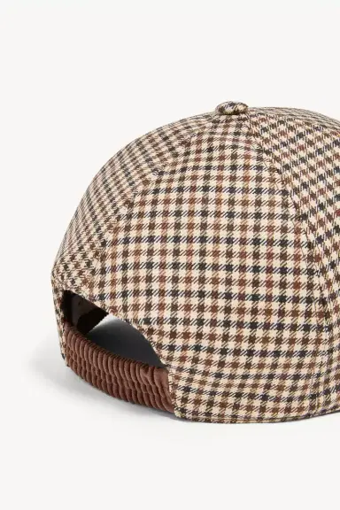 Moncler Check Wool Baseball Cap | Thumbnail 5