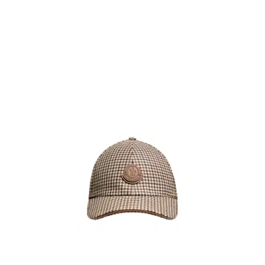 Moncler Check Wool Baseball Cap | Thumbnail 1