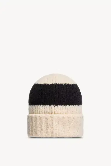 Moncler Striped Wool Blend Bouclé Knit Beanie | Thumbnail 5 Moncler Striped Wool Blend Bouclé Knit Beanie | Thumbnail 5