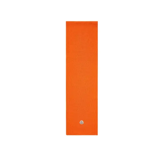 Moncler Wool Blend Logo Scarf