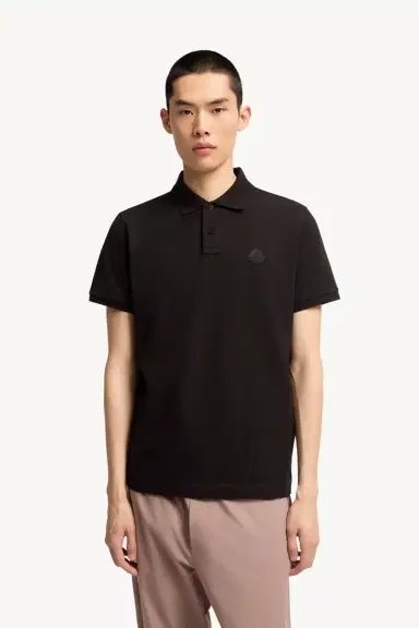 Moncler Logo Cotton Piquet Polo Shirt | Thumbnail 5 Moncler Logo Cotton Piquet Polo Shirt | Thumbnail 5