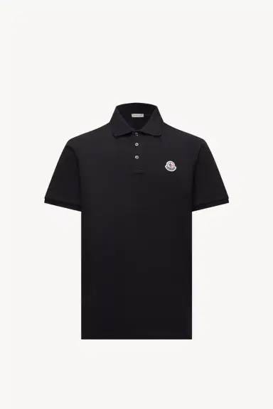 Moncler Logo Patch Cotton Piquet Polo Shirt | Thumbnail 2