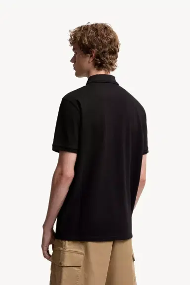 Moncler Logo Patch Cotton Piquet Polo Shirt | Thumbnail 6
