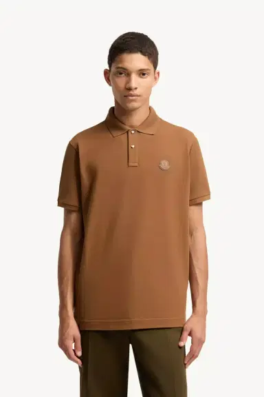 Moncler Logo Patch Cotton Piquet Polo Shirt | Thumbnail 5