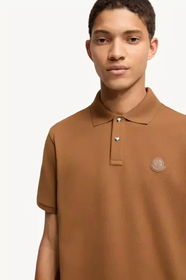 Moncler Logo Patch Cotton Piquet Polo Shirt | Thumbnail 7