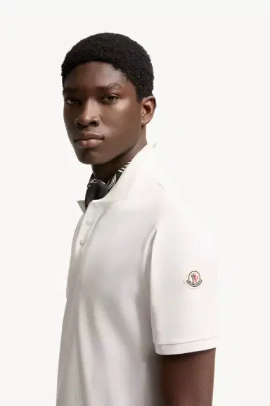 Moncler Logo Cotton Piquet Polo Shirt | Thumbnail 3 Moncler Logo Cotton Piquet Polo Shirt | Thumbnail 3