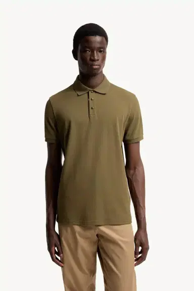 Moncler Logo Cotton Piquet Polo Shirt | Thumbnail 5 Moncler Logo Cotton Piquet Polo Shirt | Thumbnail 5