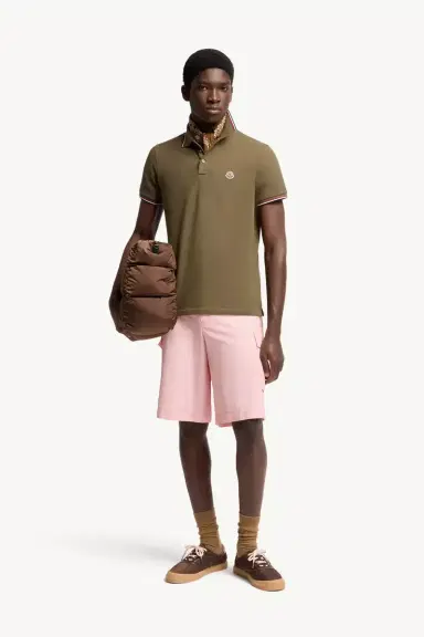 Moncler Tricolor-trimmed Cotton Piquet Polo Shirt | Thumbnail 3 Moncler Tricolor-trimmed Cotton Piquet Polo Shirt | Thumbnail 3