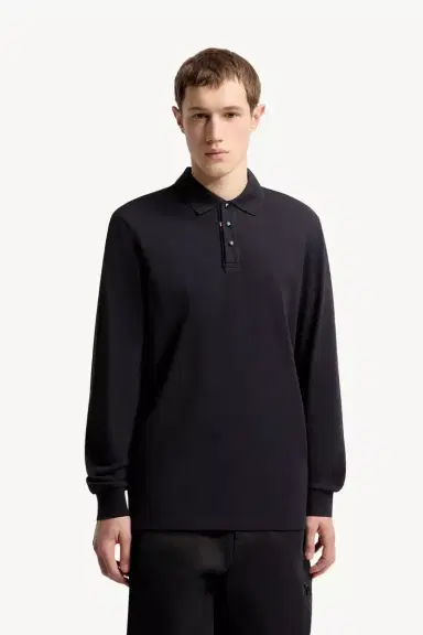 Moncler Logo Cotton Piquet Polo Shirt | Thumbnail 5 Moncler Logo Cotton Piquet Polo Shirt | Thumbnail 5