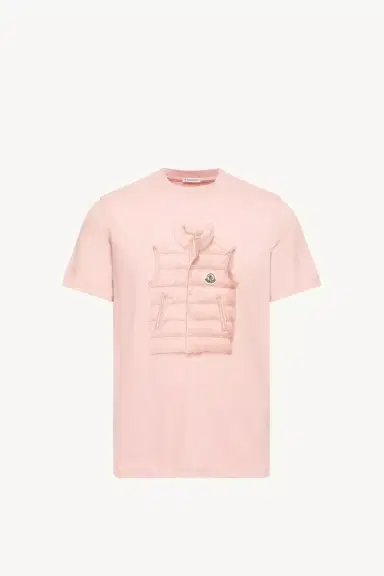 Moncler Down Jacket Print Cotton T-shirt | Thumbnail 2 Moncler Down Jacket Print Cotton T-shirt | Thumbnail 2