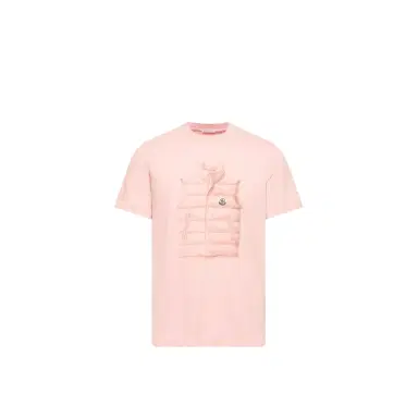 Moncler Down Jacket Print Cotton T-shirt | Thumbnail 1 Moncler Down Jacket Print Cotton T-shirt | Thumbnail 1