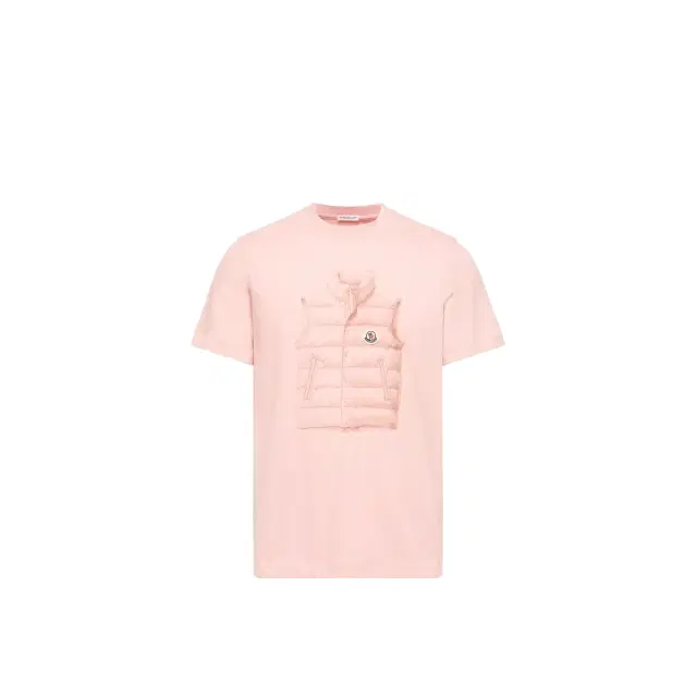Moncler Down Jacket Print Cotton T-shirt