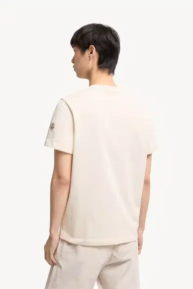 Moncler Cotton Jersey T-shirt With Denim Pocket | Thumbnail 5 Moncler Cotton Jersey T-shirt With Denim Pocket | Thumbnail 5