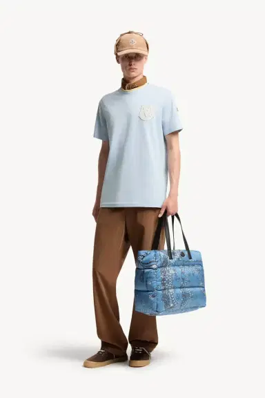 Moncler Monogram Cotton T-shirt | Thumbnail 3