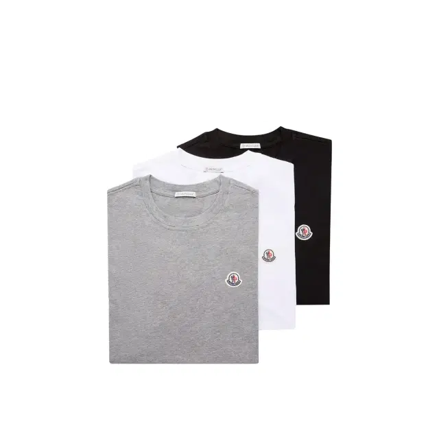 Logo Patch Cotton T-shirt (pack Of Three)