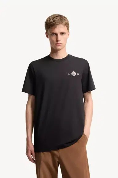 Moncler Logo Cotton T-shirt | Thumbnail 4