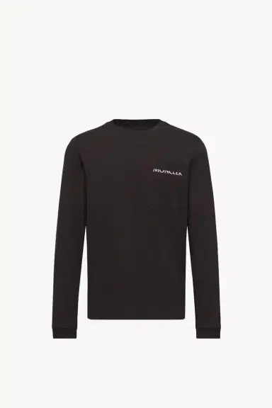 Moncler Logo Cotton Long Sleeve T-shirt | Thumbnail 2 Moncler Logo Cotton Long Sleeve T-shirt | Thumbnail 2