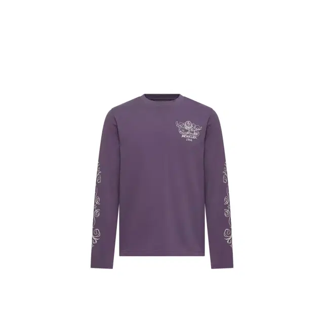 Moncler Logo Motif Cotton Long Sleeve T-shirt