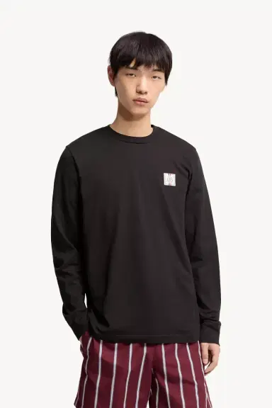 Moncler Tricolor Logo Long Sleeve Cotton T-shirt | Thumbnail 4 Moncler Tricolor Logo Long Sleeve Cotton T-shirt | Thumbnail 4