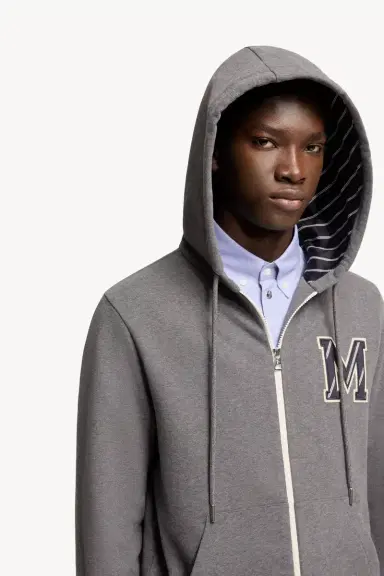 Moncler Monogram Cotton Zip-up Hoodie | Thumbnail 7