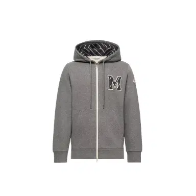 Moncler Monogram Cotton Zip-up Hoodie | Thumbnail 1