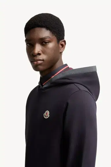 Moncler Brushed Cotton Logo Hoodie | Thumbnail 4 Moncler Brushed Cotton Logo Hoodie | Thumbnail 4