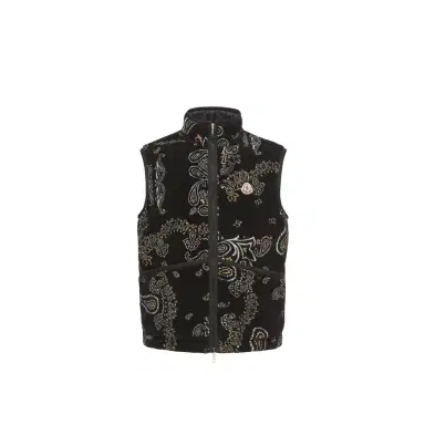 Moncler Reversible Paisley Print Padded Teddy Vest | Thumbnail 1 Moncler Reversible Paisley Print Padded Teddy Vest | Thumbnail 1