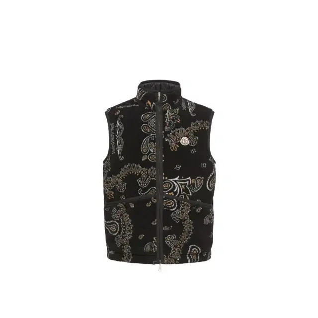 Moncler Reversible Paisley Print Padded Teddy Vest