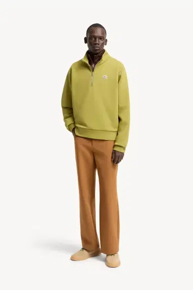 Moncler Logo Cotton Zip-up Sweatshirt | Thumbnail 3