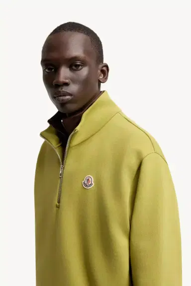 Moncler Logo Cotton Zip-up Sweatshirt | Thumbnail 4