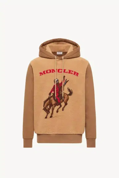 Moncler Horse Jacquard Teddy Hoodie | Thumbnail 2