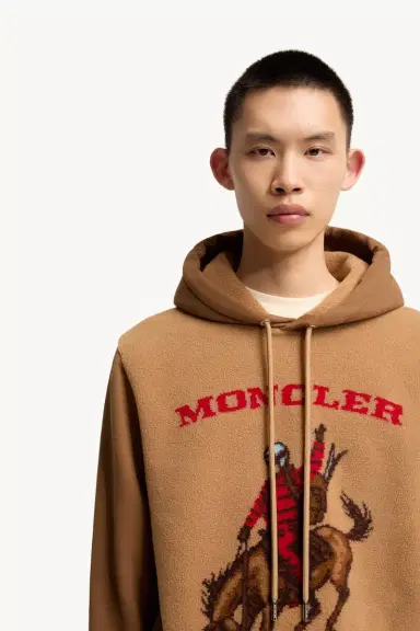 Moncler Horse Jacquard Teddy Hoodie | Thumbnail 7