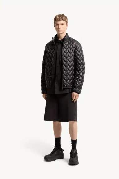 Moncler Interlock Cotton Blend Shorts | Thumbnail 3 Moncler Interlock Cotton Blend Shorts | Thumbnail 3