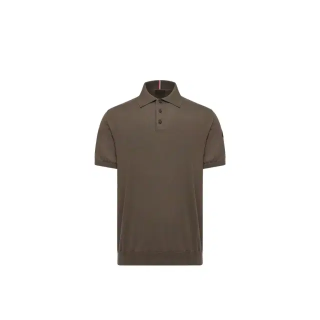 Moncler Logo Cotton Knit Polo