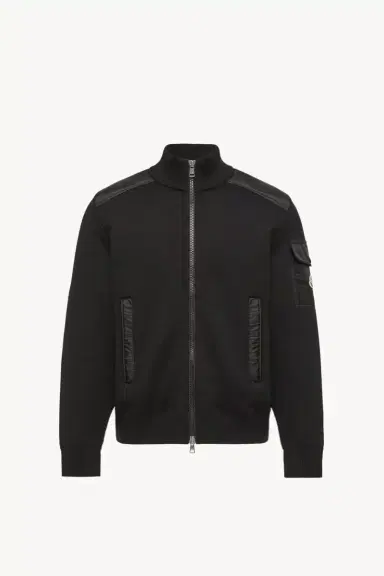 Moncler Padded Wool Zip-up Cardigan | Thumbnail 2 Moncler Padded Wool Zip-up Cardigan | Thumbnail 2