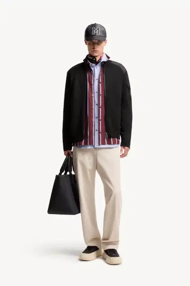 Moncler Padded Wool Zip-up Cardigan | Thumbnail 3 Moncler Padded Wool Zip-up Cardigan | Thumbnail 3