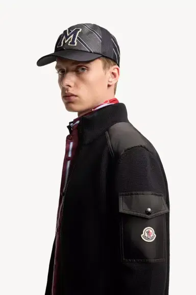 Moncler Padded Wool Zip-up Cardigan | Thumbnail 4 Moncler Padded Wool Zip-up Cardigan | Thumbnail 4