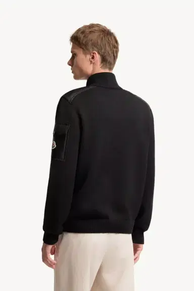 Moncler Padded Wool Zip-up Cardigan | Thumbnail 6 Moncler Padded Wool Zip-up Cardigan | Thumbnail 6