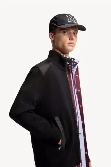 Moncler Padded Wool Zip-up Cardigan | Thumbnail 7 Moncler Padded Wool Zip-up Cardigan | Thumbnail 7