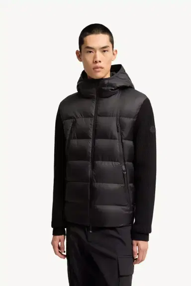 Moncler Wool Padded Zip-up Cardigan | Thumbnail 5 Moncler Wool Padded Zip-up Cardigan | Thumbnail 5