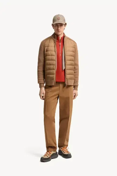 Moncler Wool & Cashmere Blend Padded Zip-up Cardigan | Thumbnail 3