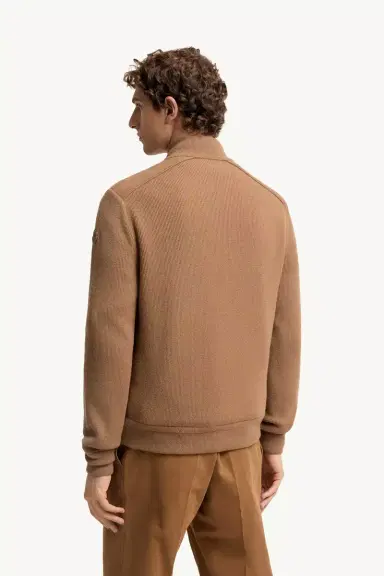 Moncler Wool & Cashmere Blend Padded Zip-up Cardigan | Thumbnail 6