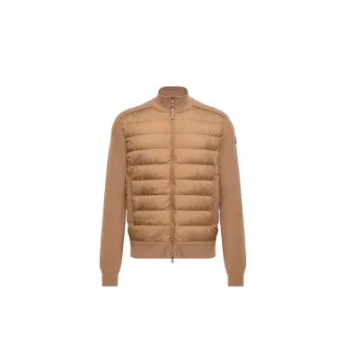 Moncler Wool & Cashmere Blend Padded Zip-up Cardigan | Thumbnail 1