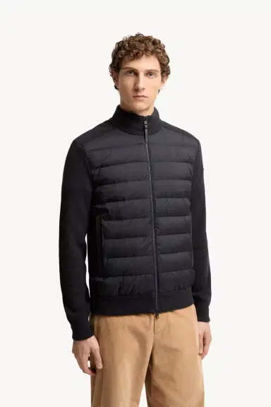 Moncler Wool & Cashmere Blend Padded Zip-up Cardigan | Thumbnail 5