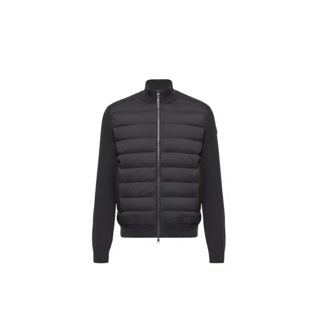 Moncler Wool & Cashmere Blend Padded Zip-up Cardigan
