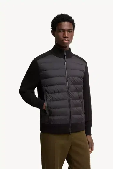 Moncler Wool & Cashmere Blend Padded Zip-up Cardigan | Thumbnail 5