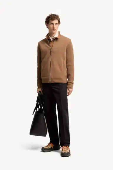 Moncler Wool & Cashmere Zip-up Cardigan | Thumbnail 3